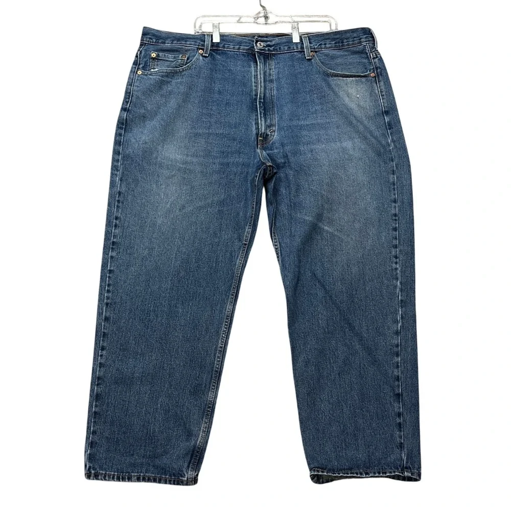 Levi's 550 Relaxed Fit Jeans Mens 46x30 Medium Wash Tapered Leg 5-Pocket Denim